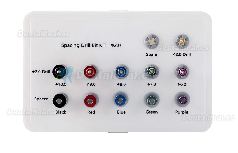 Kit Gu&iacute;a de Perforaci&oacute;n para Implantes Dentales con Brocas y Caja de Esterilizaci&oacute;n